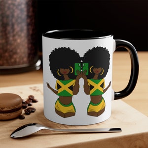 Personalized Jamaica Gift Jamaica Flag Coffee Mug Jamaica Heritage Jamaica Souvenir