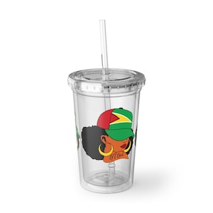 Personalized Guyana Flag Cup For WomenGift For Guyanese Mom