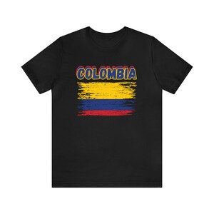 Distressed Colombia Flag T-Shirt: Colombian Heritage Pride