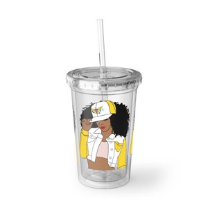 Personalized Crucian Gift For St Croix Women VI Roots US Virgin Island Cup St Roots Virgin Island Flag Cup With Straw