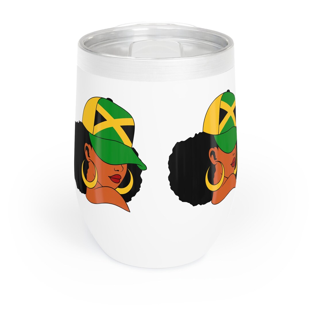 Jamaica Gift Jamaica Colors Wine Tumbler Gift For Jamaican Woman