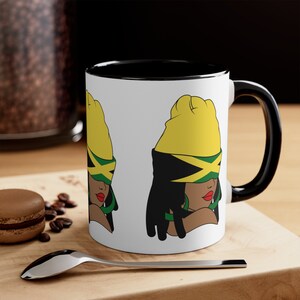 Jamaica Gift Jamaica Flag 15 oz Coffee Mug Jamaica Heritage Jamaica SouvenirJamaica Flag Coffee Mug Jamaica Heritage Jamaica Souvenir