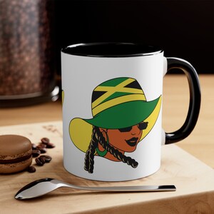 Jamaica Gift Jamaica Flag 15 oz Coffee Mug Jamaica Heritage Jamaica SouvenirJamaica Flag Coffee Mug Jamaica Heritage Jamaica Souvenir