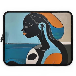 Gift for Black Woman Black Art Laptop Sleeve For Macbook 13in Laptop Case 15in Laptop Case 16in Laptop Case Padded Laptop Case