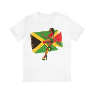 Jamaica Tee Shirt Jamaica Shirt For Women Jamaica Gift Jamaica Vacation Jamaica Flag T-Shirt Reggae T Shirt Jamaica Girls Trip