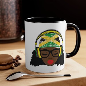 Personalized Jamaica Gift Jamaica Flag Coffee Mug Jamaica Heritage Jamaica Souvenir