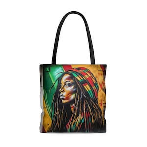 Tote Bag For Black Woman Gift For African American Woman Tote Bag For Weekend Travel Tote Back For Beach Gift For Black Mom Black Art