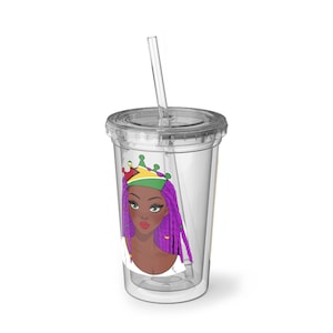 Guyana Cup With Straw Soca Queen Gift For Guyanese Mom  Gift For  Guyanese Women Guyana Heritage Patriotic Guyana Flag Merchandise