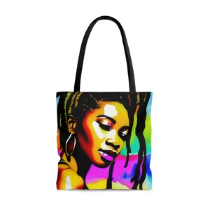 Commuter Tote Bag  For Church  Work Tote Bag For Book Shopping Tote For Grocery Black Girl Magic Tote Airport Tote Travel