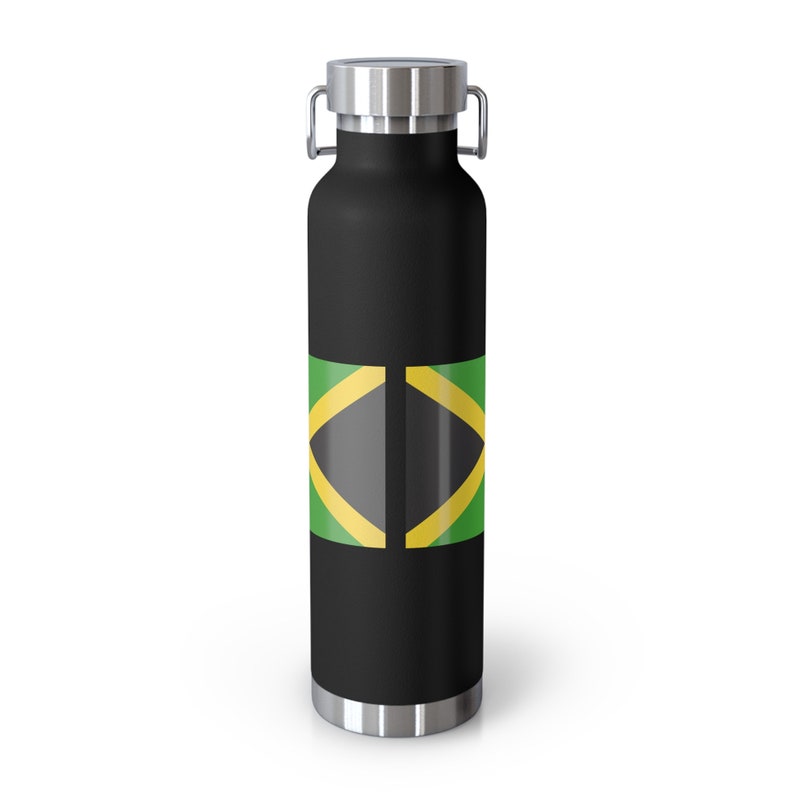 Personalized Custom Jamaican Gift Jamaica Flag Copper Vacuum Insulated