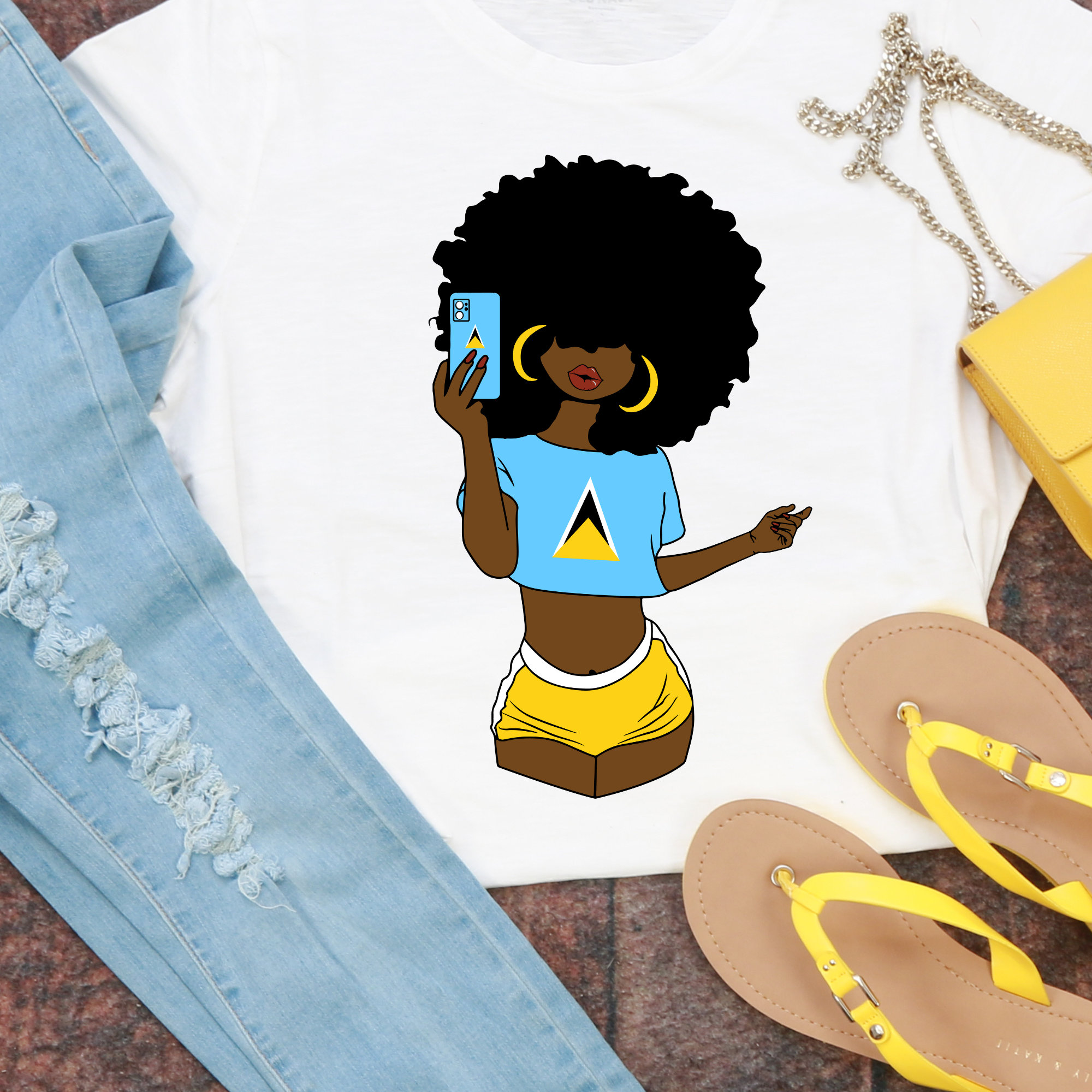 St Lucia Shirt St Lucia Flag Shirt For Women Lucian Shirt St Lucia Gift  St Lucia Independence Shirt St Lucia Pride St Lucia Vacation