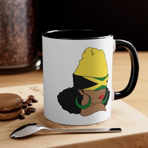 Personalized Jamaica Gift Jamaica Flag Coffee Mug Jamaica Heritage Jamaica Souvenir