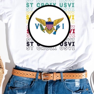 St Croix Flag Shirt: US Virgin Islands Pride Tee