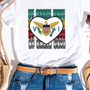 St. Croix Flag Shirt: US Virgin Islands Pride Tee