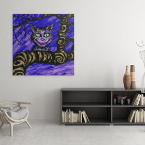 The Cheshire Cat - DIGITAL PRINTABLE &quot;AI&quot; Art Sizes: 20x20 or smaller square print size, Western art, Impressionism