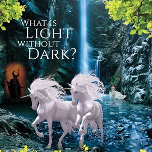 LEGEND Movie Poster - What is Light Without Dark? - Tom Cruise Movie - Tim Curry Movie - Unicorn Poster