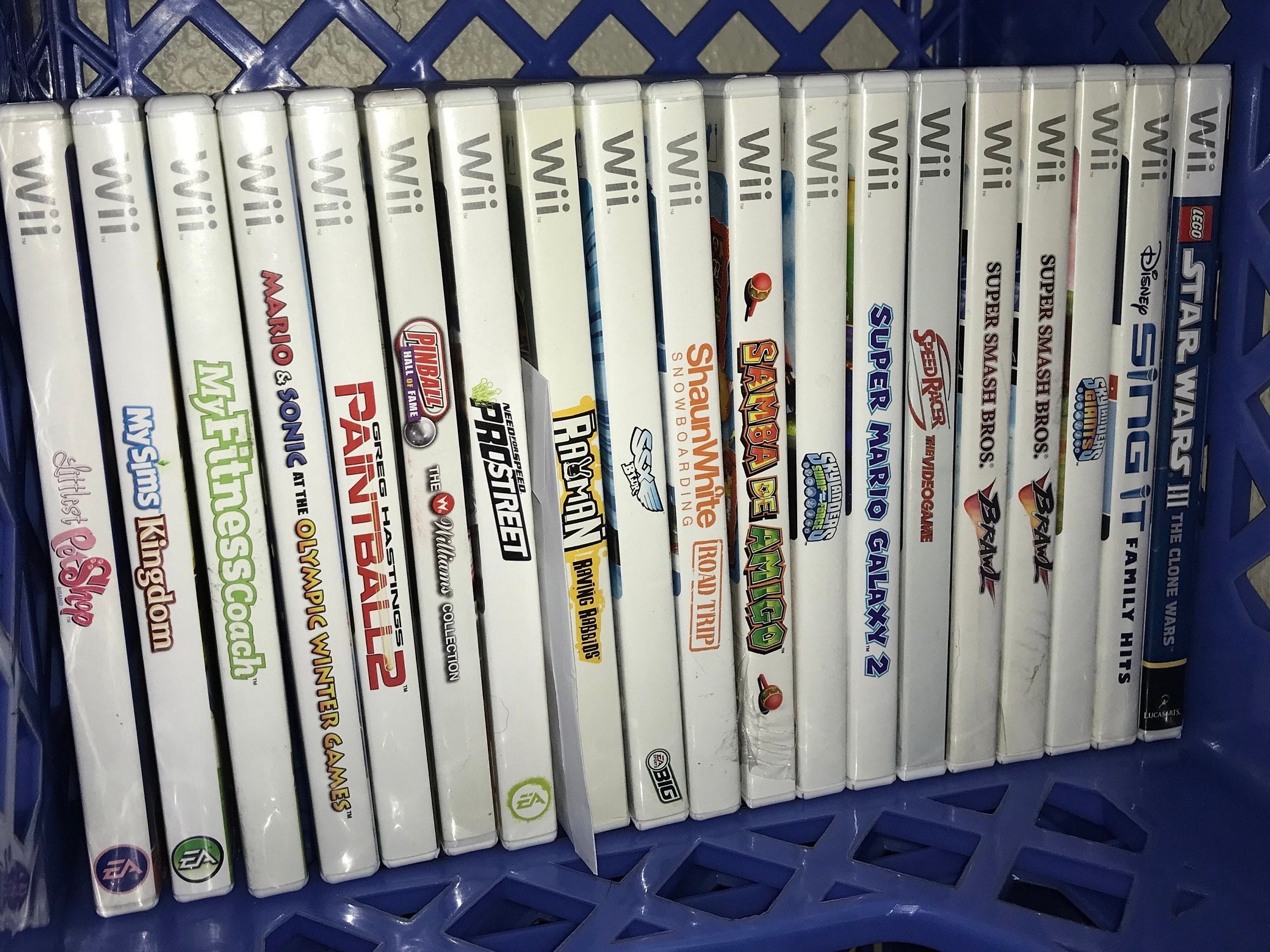 Super Smash Bros. Brawl / Super Mario Galaxy Wii Games Lot Free