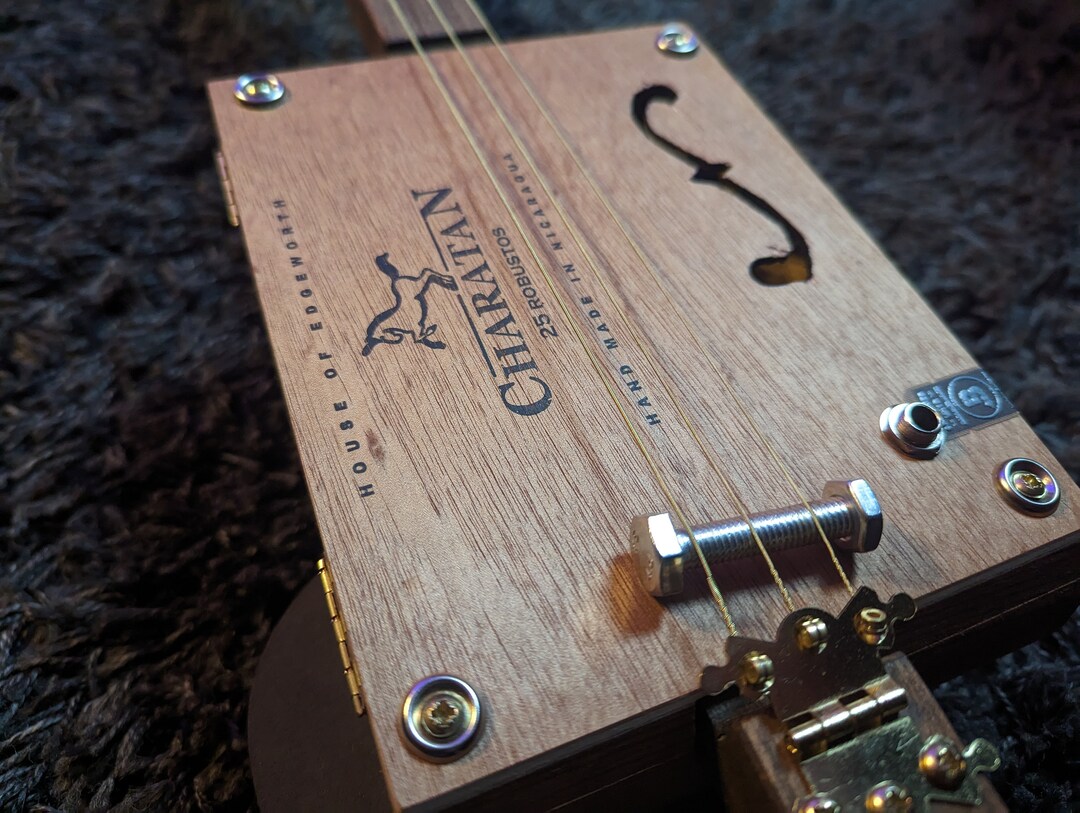 Charatan Fretless Cigar Box Slide Guitar Etsy UK