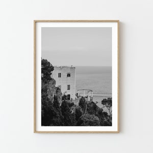 Capri Italy | Amalfi Coast Photography in Black and White | Printable | Wall art | Home decor | Italy photography