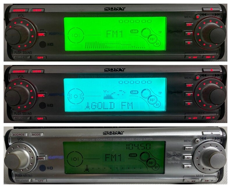 2000s Sony CDXMP70 Hir Xplod 6 Colors 52wx4 Car CD MP3 Radio Etsy