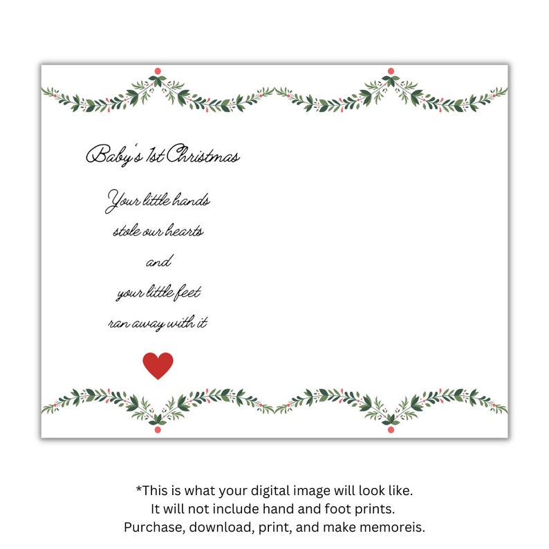 DIY Footprint Art, DIY Handprint Keepsake, Merry Christmas 2022 ...