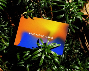 Editable Business Card Mockup: PSD Template (Digital Download)