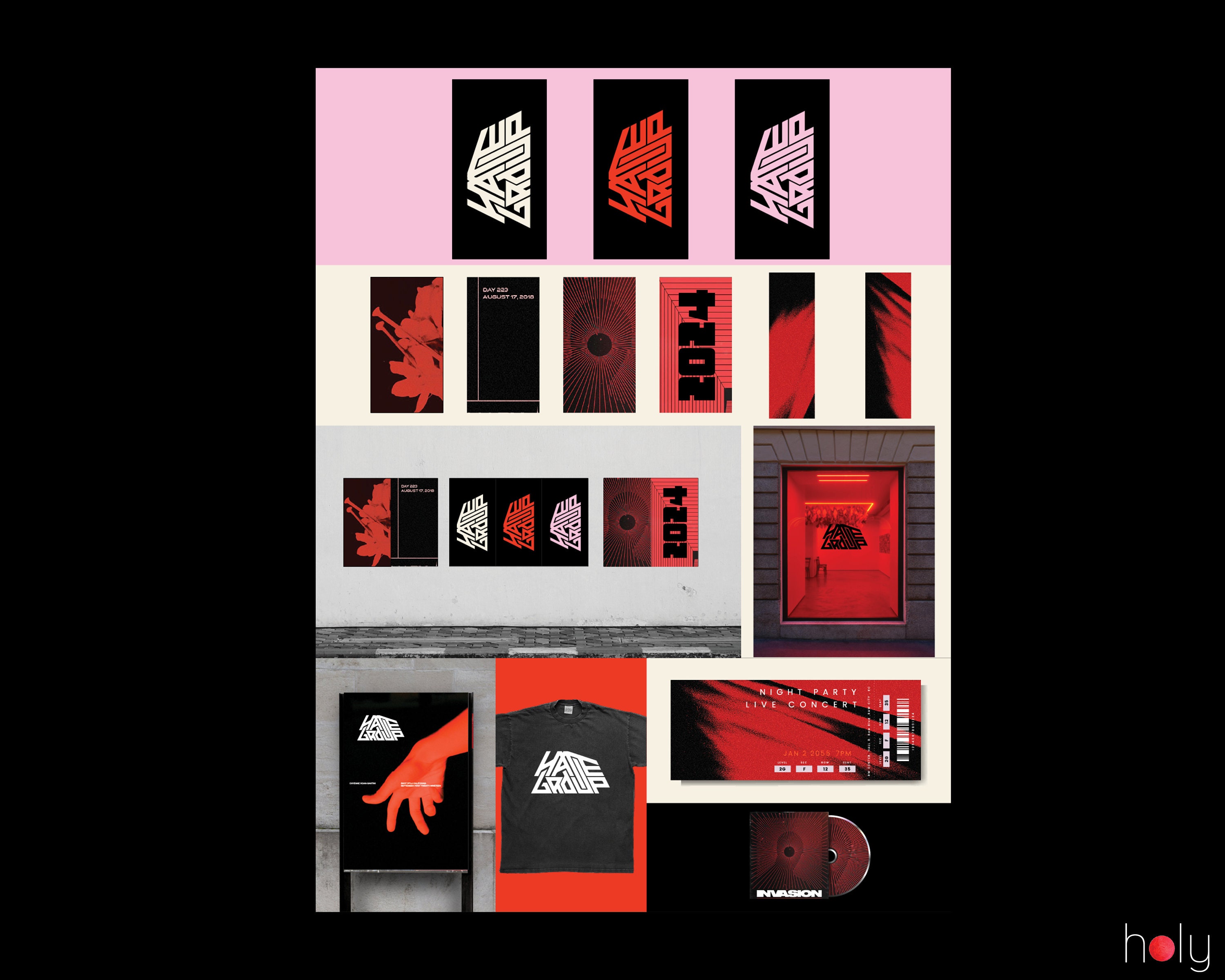 BRANDBOARD POPPUNK Branding Style Guide Illustrator Template / Brand