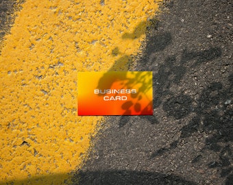 Editable Business Card Mockup: PSD Smart Object (Instant Download)