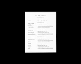 Professional Resume Template: Clean, Minimalist CV Design (InDesign, ATS Friendly)
