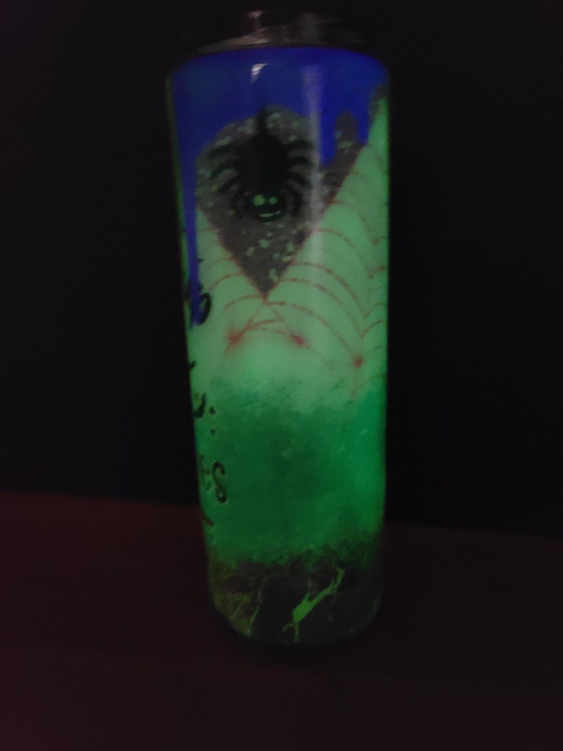 Drink Up Witches Glow Tumbler, Green and Purple Glow, Funny Tumbler, Sassy Tumbler image 9