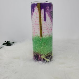 Drink Up Witches Glow Tumbler, Green and Purple Glow, Funny Tumbler, Sassy Tumbler image 4