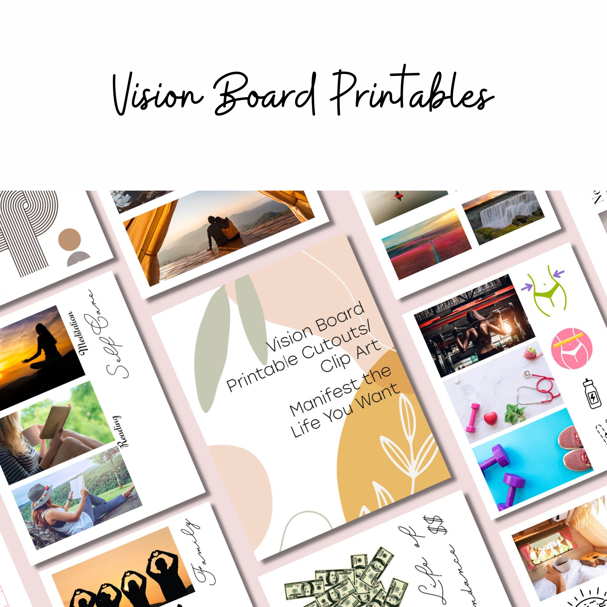  800+ Vision Board Pictures and Quotes - Create Life Goals,  Visualize, and Inspire with Magazine Clip Art and Collage Book : Arts,  Crafts & Sewing