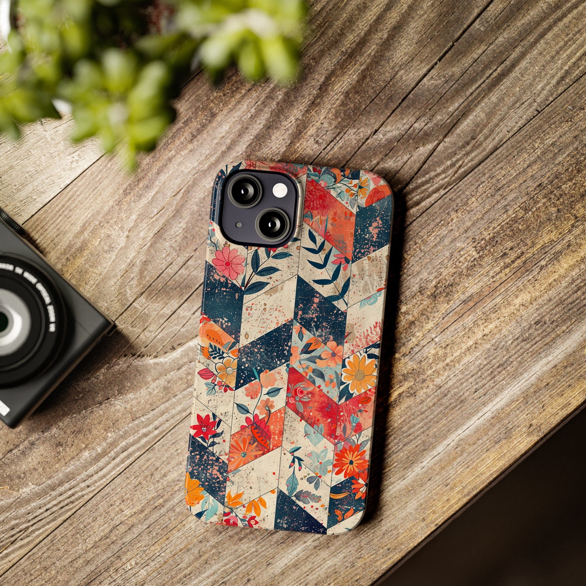 Picasso Floral Chevron iPhone Cases & Unique Cute Aesthetic Art Phone ...
