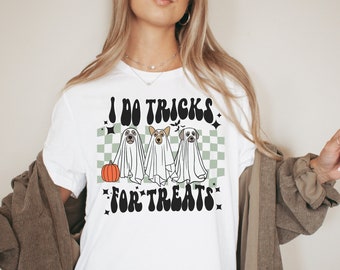 Halloween Dog Shirt / Dog Mom Tee, T-shirt, Halloween Vintage Shirt, Fall Shirt