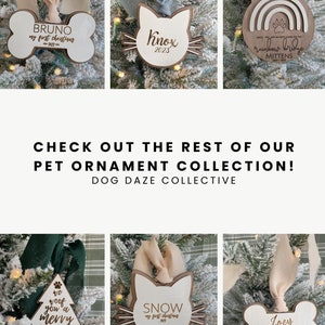 Dog Wooden Ornament/ Wood Ornament/Wood Dog Ornament/ Christmas Ornament / Custom Stocking Tag /Custom Gift Tag/ New Puppy Gift image 5