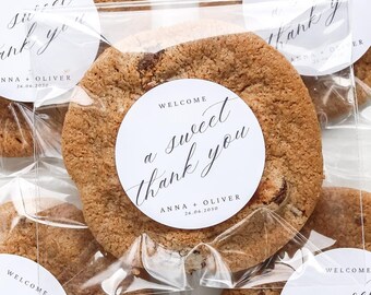 Personalized Wedding Favor Bags, Cookie Bags and Stickers, Self Sealing Bags, Clear Candy Bags, Wedding Treat Bags, Wedding Favor Stickers