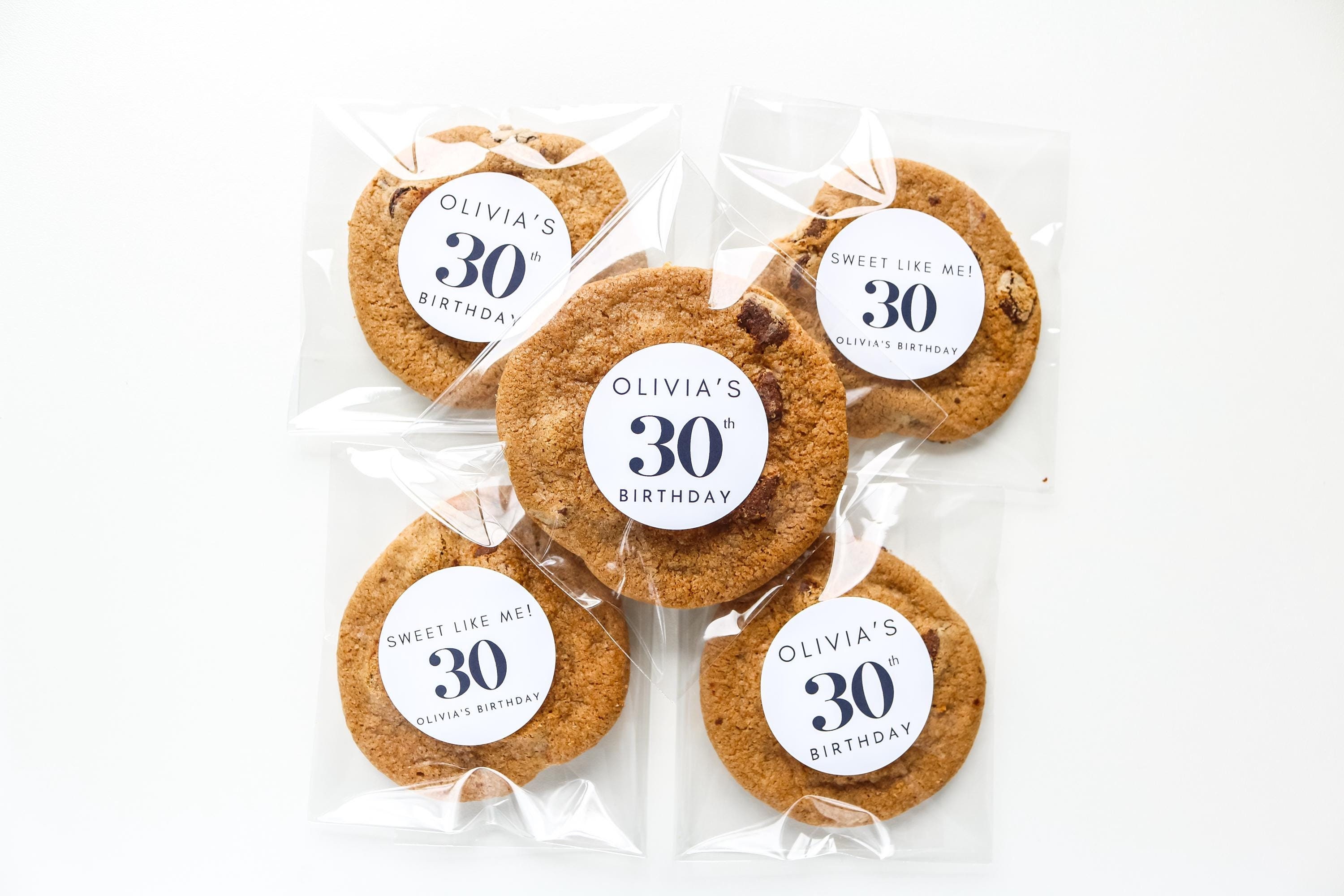 Personalized Birthday Favor Treat Bags, Custom Birthday Favours, Birthday Stickers and Bags, Clear Candy Bags, Birthday Treat Bags