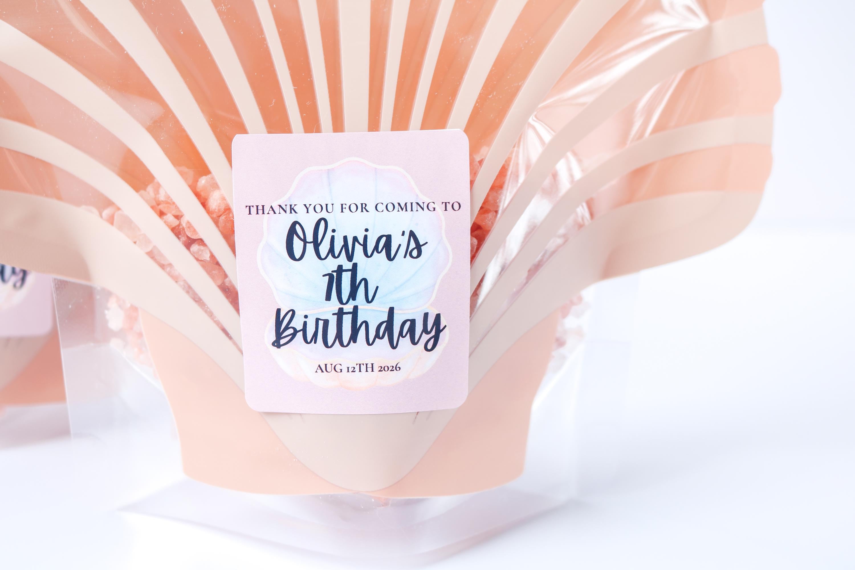Mermaid Birthday Favor Bags and Stickers, Mermaid Under the Sea ...