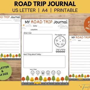 Kids Travel Journal Road Trip USA Travel Journal On the Road Roadtrip