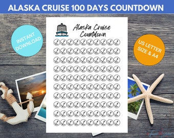 Cruise to Alaska 100 Day Countdown Printable