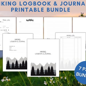 Hiking Logbook Journal: 7-Page Printable Bundle (PDF)