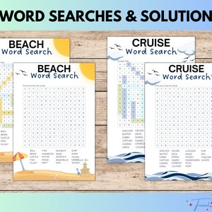 Cruise Games and Activities Printable Bundle | Cruise Ship Bingo, Mad ...