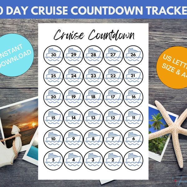 Cruise Countdown Etsy Cruise countdown etsy