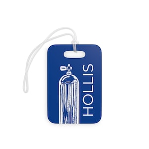 Scuba Bag Tags, Diver Tags, Scuba Gifts, Diver gifts, Personalized Bag Tags, Scuba Tags, Sports Bag, Gym Bag, Scuba, Diver, Custom Bag Tags
