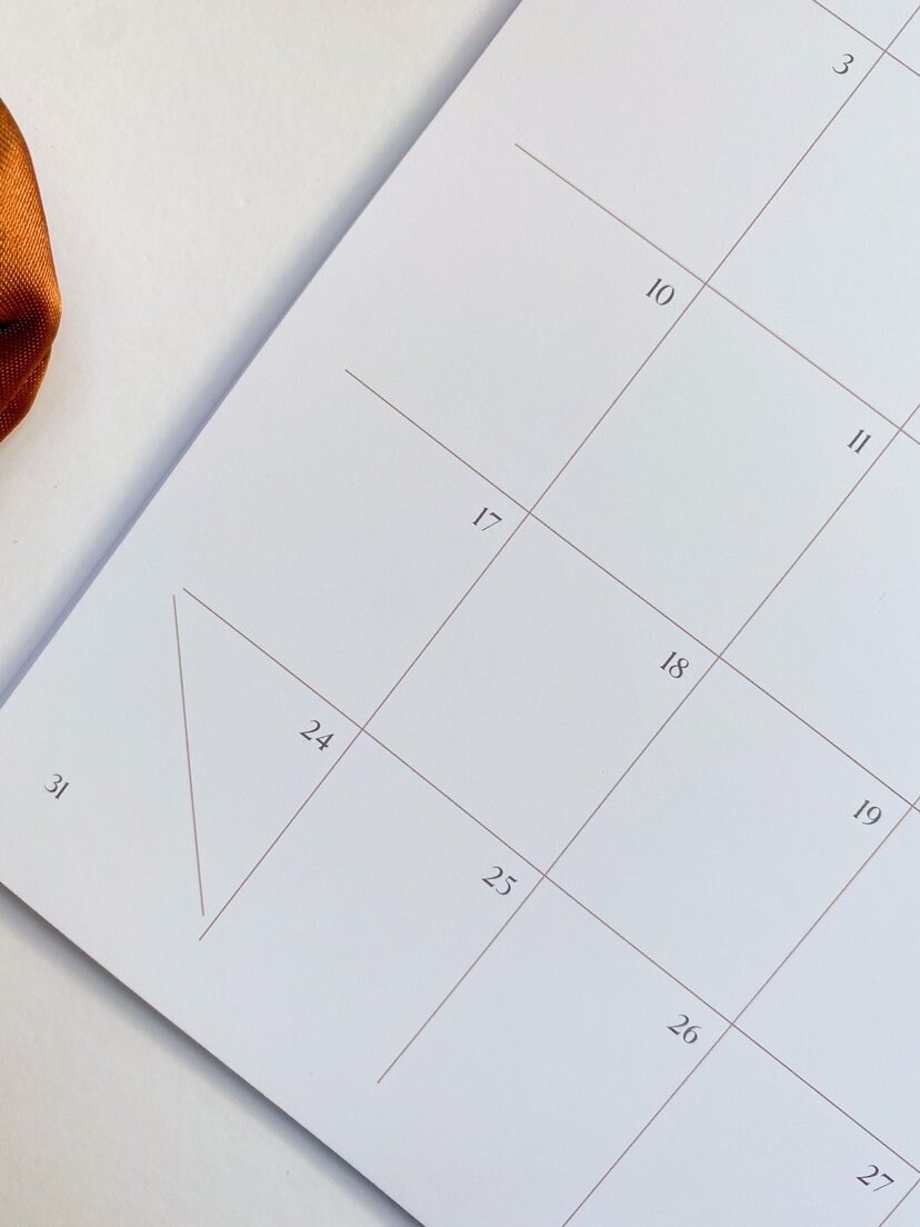 2024 Wall Calendar Modern Women Wall Calendar 12 Month Hanging Calendar