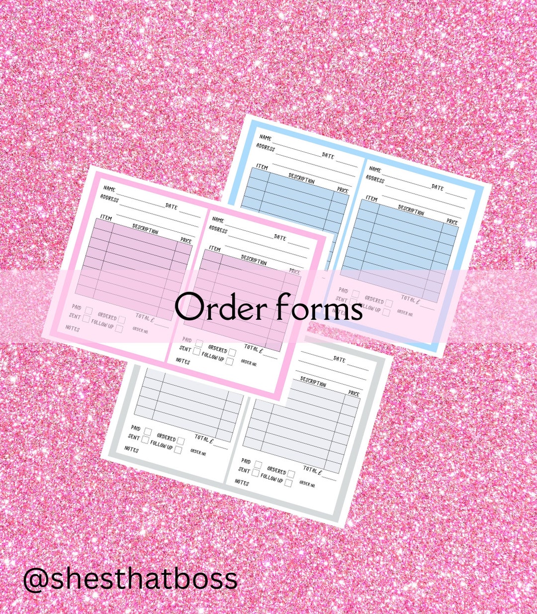 Order Forms , Printable Order Forms. Customer Order Forms, Business ...