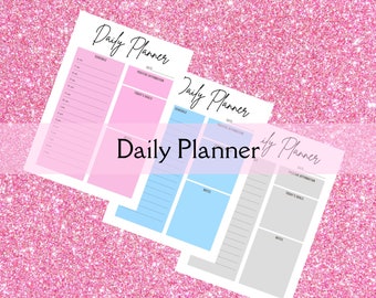 Daily planner, Printable calendar. Daily, Business calendar, Printable Daily calendar. Goals, affirmations,