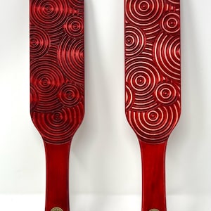 Spanking Paddle Groved Circles