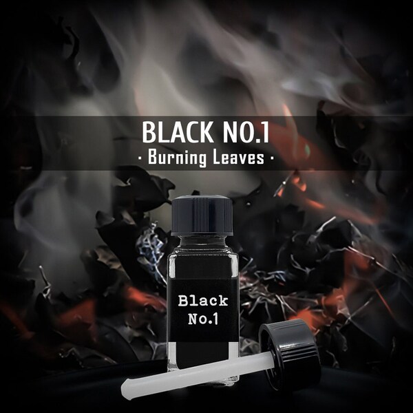 BLACK NO.1, Gothic Fragrance, Perfume Oil, Witchy Scents, Burning Leaves