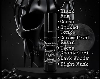 LIQUID NIGHT - Gothic Perfume Oil, Witchy Fragrance, Niche Perfume Roll-On